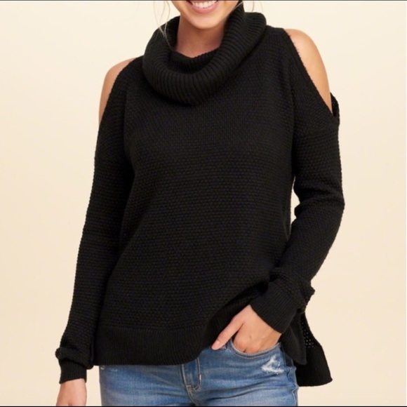 Hollister Cold Shoulder Cutout Sweater - Picture 1 of 4